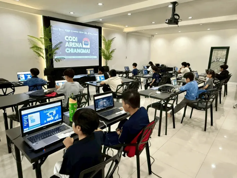 Young coder competing at Codi Arena